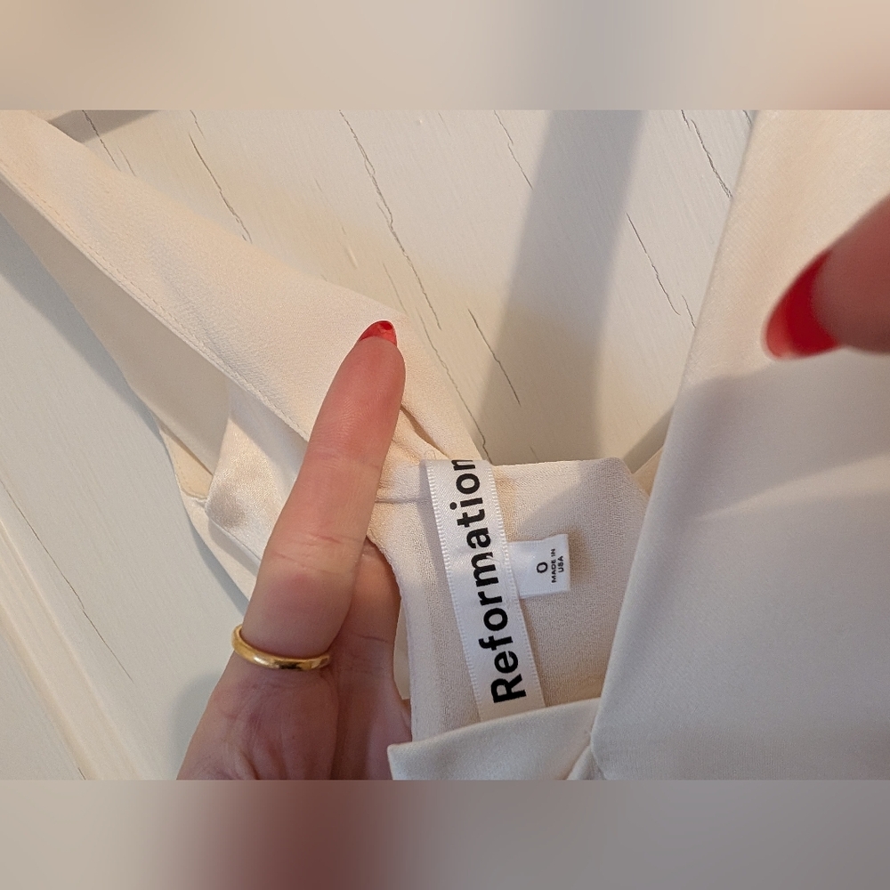 Reformation Payton Satin Dress Wedding Bridal - Picture 7 of 12